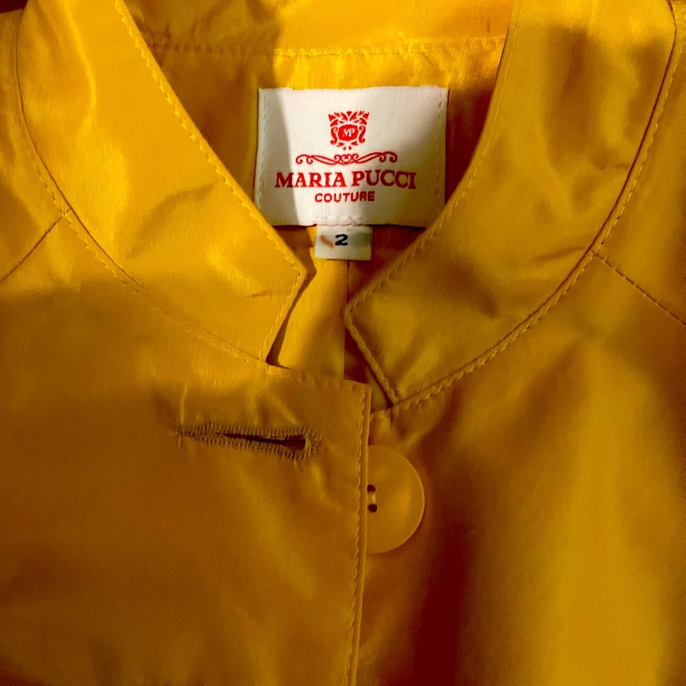 Gold silk Maria Pucci couture jacket